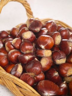 Chestnuts in basket