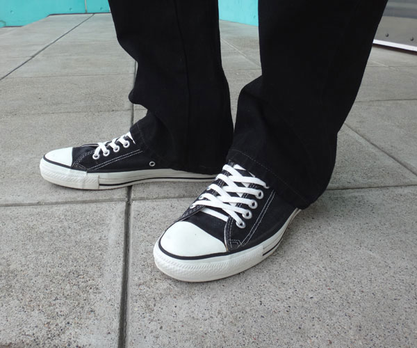 NUT'S WAREHOUSE BLOG 90's CONVERSE ALL STAR "BLACK" LOW MADE IN USA/90