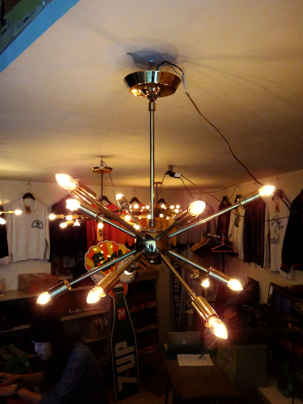 50's ORIGINAL VINTAGE SPUTNIK LAMP 
