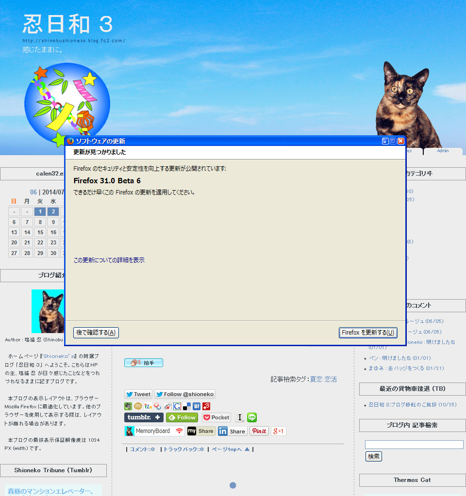 Mozilla Firefox 31.0 Beta 6
