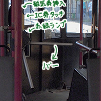 バスの自動改札機